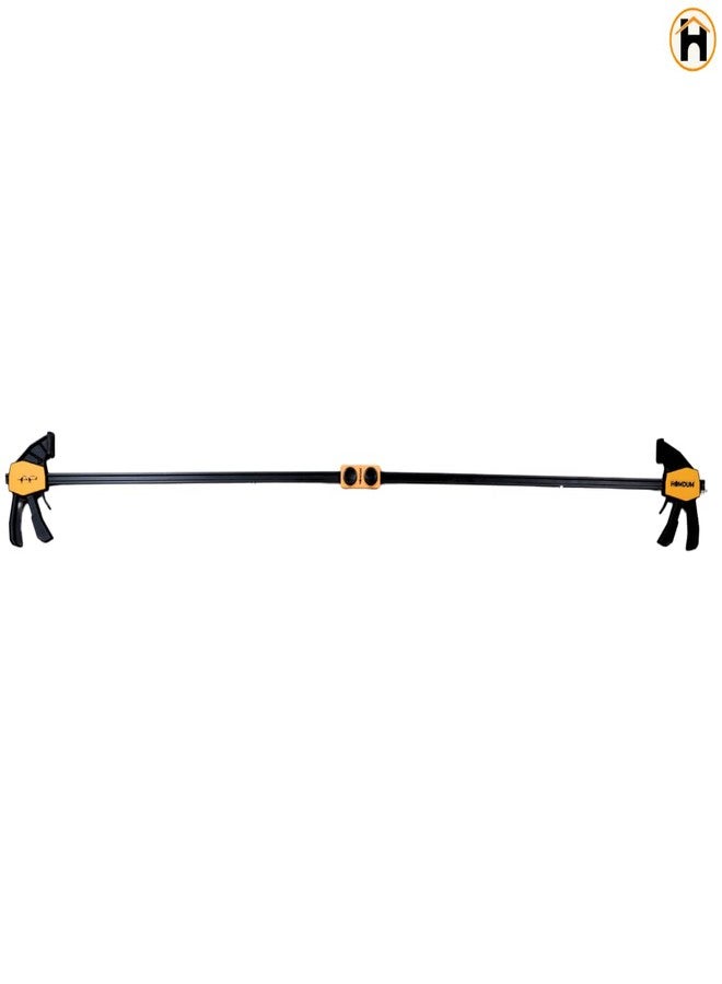 Homdum 24 inch Quick Grip Bar Clamp | One-Handed F-Type Ratchet | 600 x 65mm | Clamp Coupler for Larger Projects | Nylon Handle & Rubber Grip | Quick Bar Converter for Woodworking Pack of 2Pc - Image 3